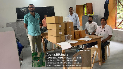 Delivered Science Lab Kits in Sikti, Bihar