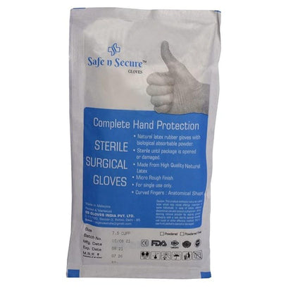 Safe N Secure Latex Rubber Gloves